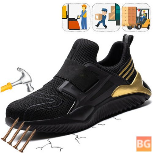 Steel Toe Boots for Men - Anti-slip Elastic Breathable Sneakers