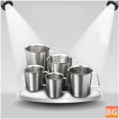 Milk Froth pitcher with marking - 18/10 Stainless Steel