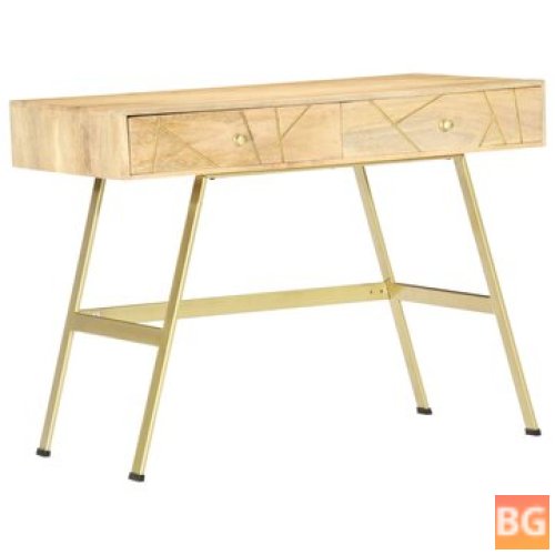 39.4"x21.7"x29.5" Writing Desk with Drawers - Solid mango wood