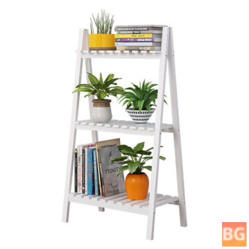 Foldable Wood Plant Stand