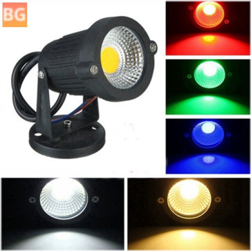 5W IP65 LED Flood Light with Base - Outdoor Garden Path
