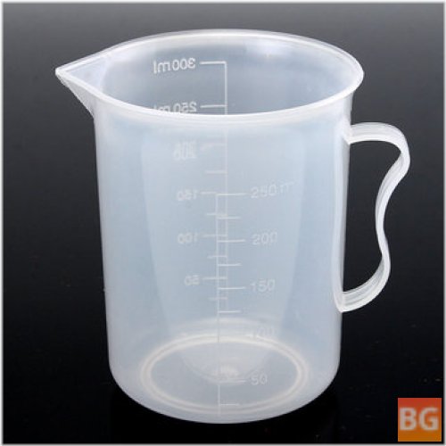 Plastic Measuring Cup with Graduated Cylindrical Measurement Jug