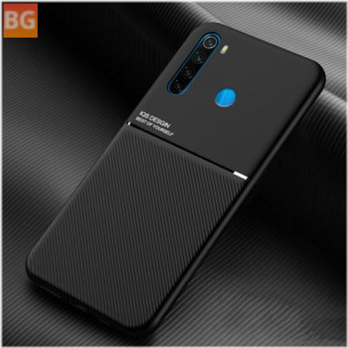 TPU Shockproof Leather Texture Protective Case for Xiaomi Redmi Note 8