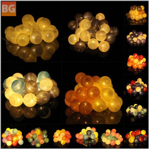30 LED lights with Cotton string for holiday decoration