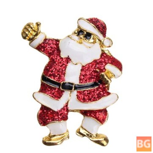 Alloy Christmas Brooch Pins for Santa