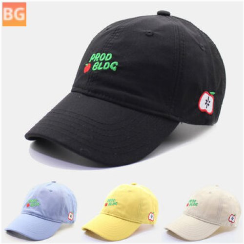 Cartoon Pattern Printed Hat - Solid Color
