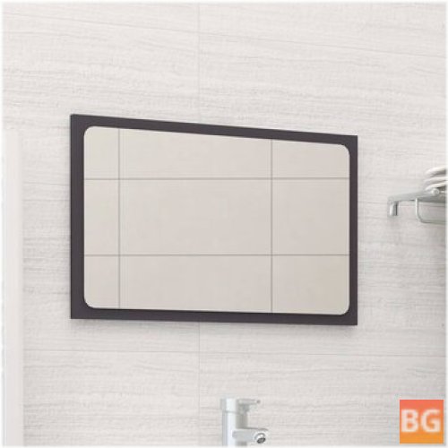 Gray Bathroom Mirror - 23.6