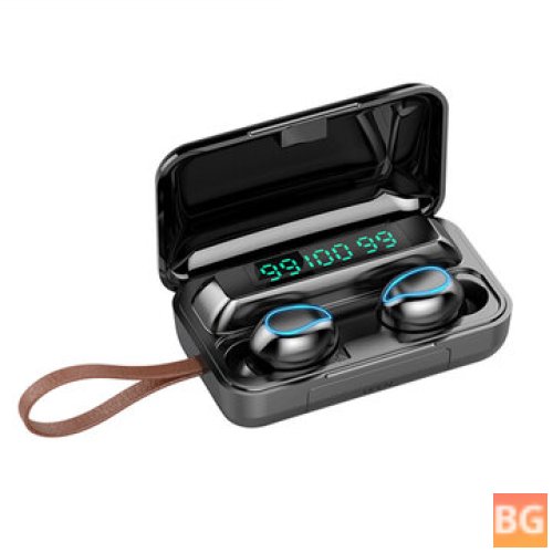 Bluetooth Earphones with Mic and Lanyard - 9D Hi-Fi Noise Cancelling