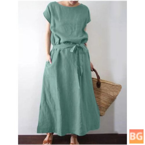 Knotted Cotton Dress