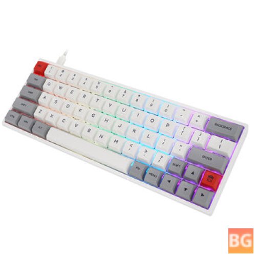 SK64S Bluetooth Mechanical Gaming Keyboard with RGB Backlight and Gateron Optical Switches