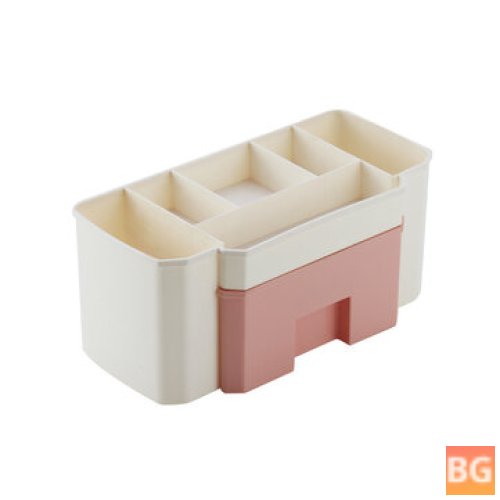 Desktop Cosmetic Case with small drawer for storage