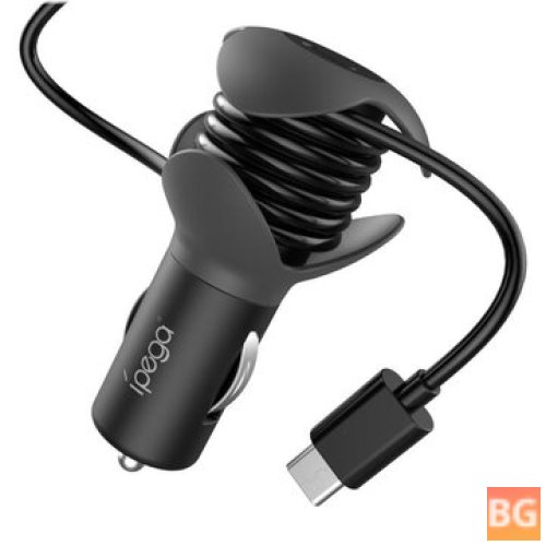 iPega Car Charger for Switch Lite Game Console with PD Fast Charging
