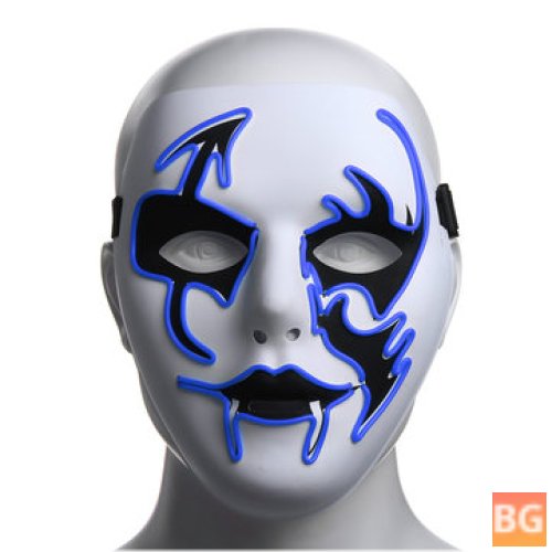 Halloween Mask LED Flashing Face Mask Party Masks