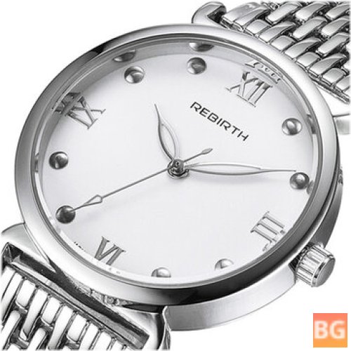 Ladies Wristwatch With Quartz Movement, Full Steel, Elegant Design