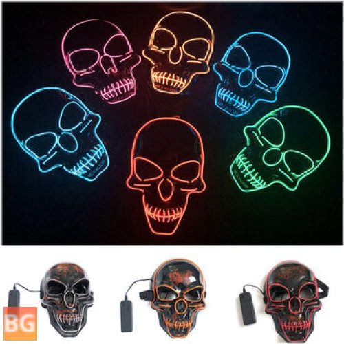 Halloween Mask with Glow in Dark Feature