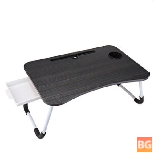 Portable Folding Laptop Table Stand with Drawer