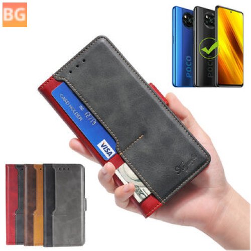 Keyunfei Magnetic Flip with Slot Stand - Protective Case for POCO X3 Pro/POCO X3 NFC