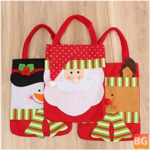 Xmas Santa Claus Decoration - Gift Bag for Candy Pouch