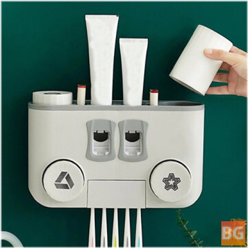 Toothed Toothbrush Holder with Perforation-Free Design
