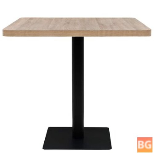 Bistro Table with MDF and Steel Square 31.5