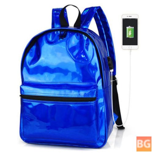 Waterproof laptop backpack with shoulder strap and water resistant material