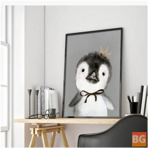 Paintings of a Cartoon Penguin