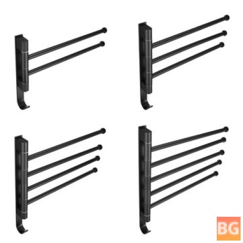 Wall-Mounted Stainless Steel Towel Rack for Kitchen Storage