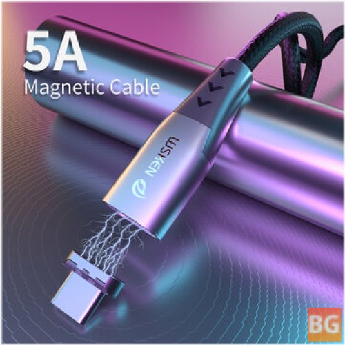 Sharkskin Data Cable - Type C - Magnet Charge Core for iPhone XS, XS 11 Pro, Mi10, Note 9S, S20+, Note 20
