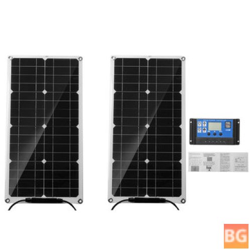 12V Portable Solar Panel with Battery Charger for Vehicles