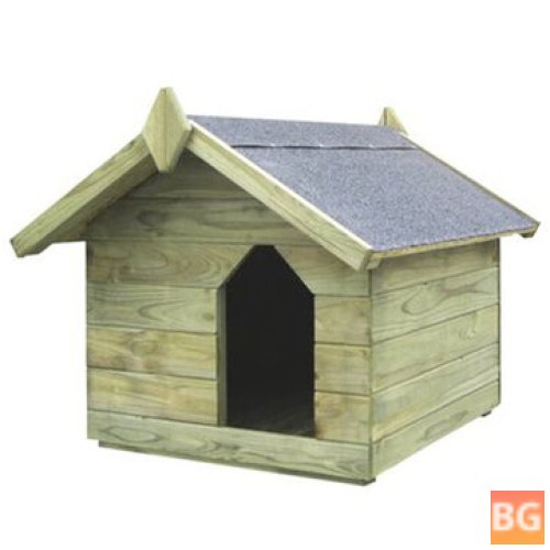 Garden Dog House with Roof for Pets