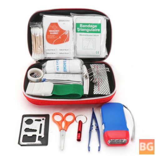 Outdoor First Aid Kit for Home Office - 177PCS