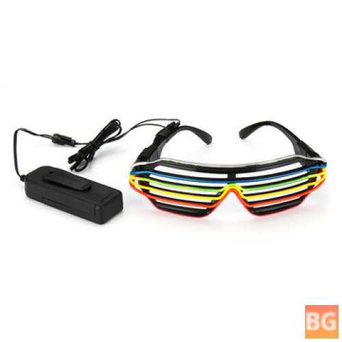 6 Colors LED Golwing Lighting - EL Nightclub Party Goggles