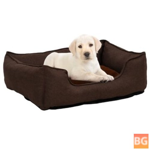 Dog Bed Linen - 85x70x23CM - fleece brown
