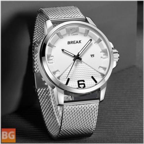 BreAK 3301 Men's Watch with Stainless Steel Quartz Movement