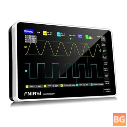 Digital Oscilloscope with 1GHz Sampling Rate, 800x480 Resolution, and Touchscreen