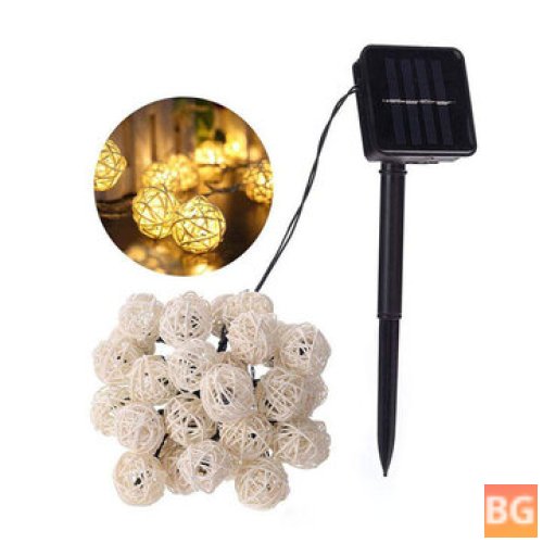 Solar Powered Garland Lights with 30 LED lights