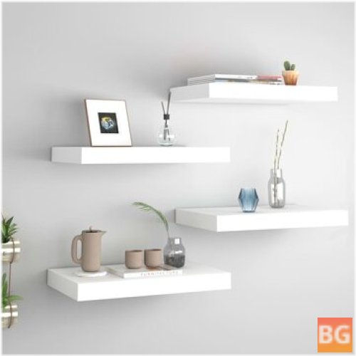 Wedge Shelf with Storage - 15.7