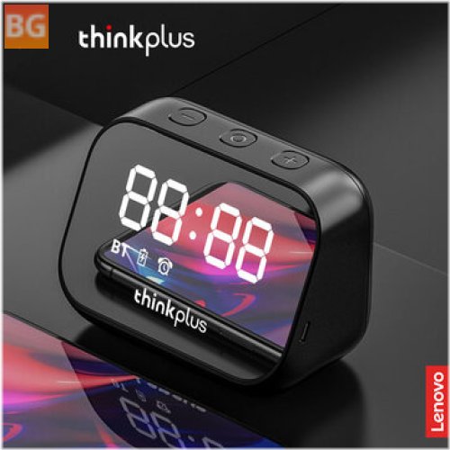 Lenovo Think+ Speaker Alarm Clock Mirror - Wireless Bluetooth Speaker LED Digital Stereo Desktop