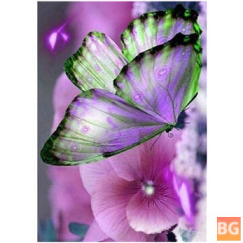 5D Butterfly Flower Diamond Painting Kit