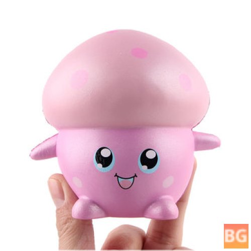Soft Pink Mushroom Doll 11cm - Soft Slow Rising Collection Gift Decor Toy