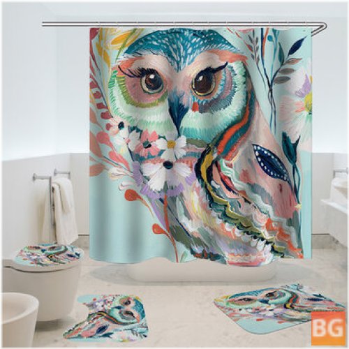 Shower Curtain - Owl Printed