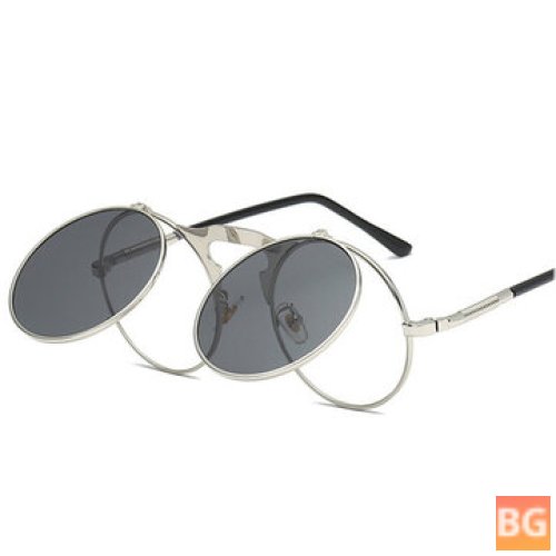 Vintage Sunglasses with Metal Frame and Hinge
