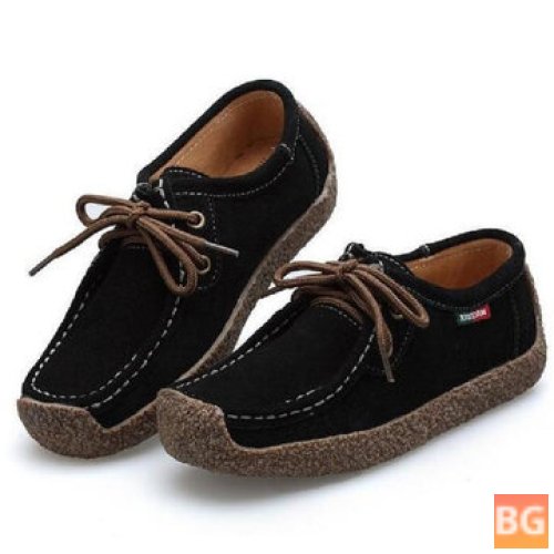 Women's Suede Loafer Shoes - Casual and Comfortable