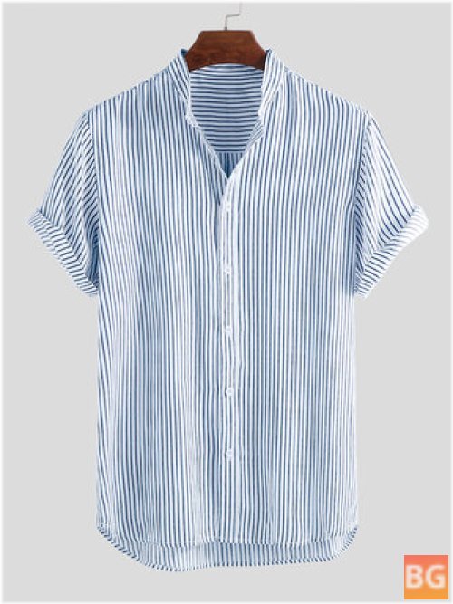 Short Sleeve Cotton Shirts for Men