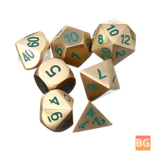 Metal Role Playing Game Dice - Pure Copper Polyhedral