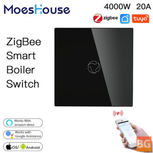 Moes Smart Boiler Switch - Voice & App Control