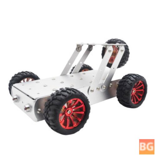 Aluminum Smart RC Robot Car Chassis Base with Motor for Assembled Jeep Car Models