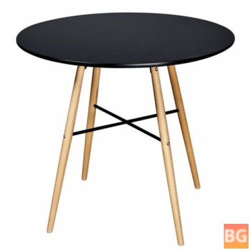 Round Table with Black MDF