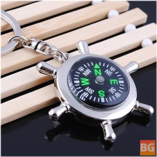 Keychain with Compass - Top Quality