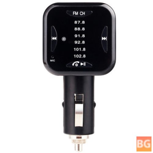 FM Transmitter for Cell Phone with Wireless Radio